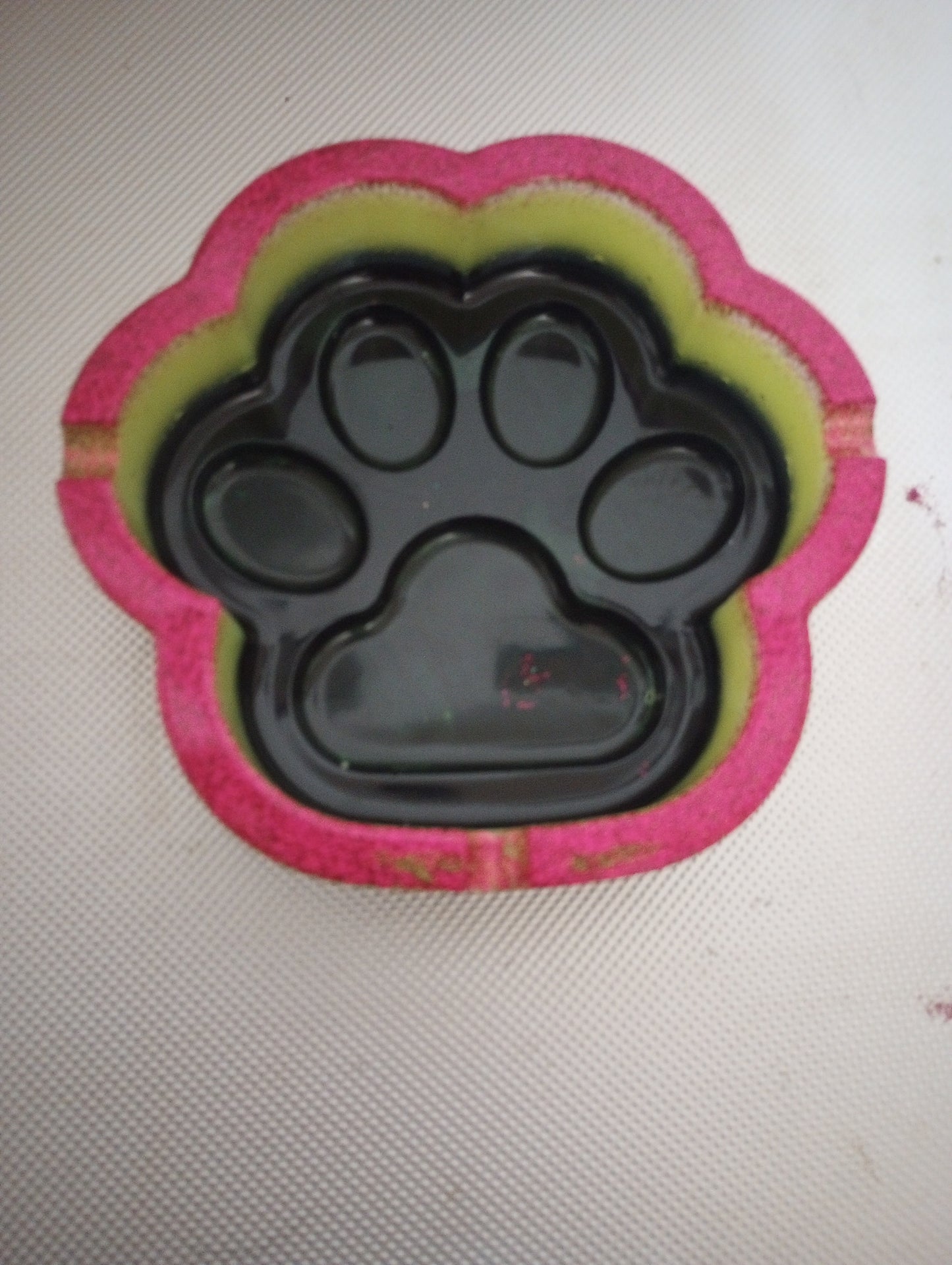 XL Glow paw print ashtray