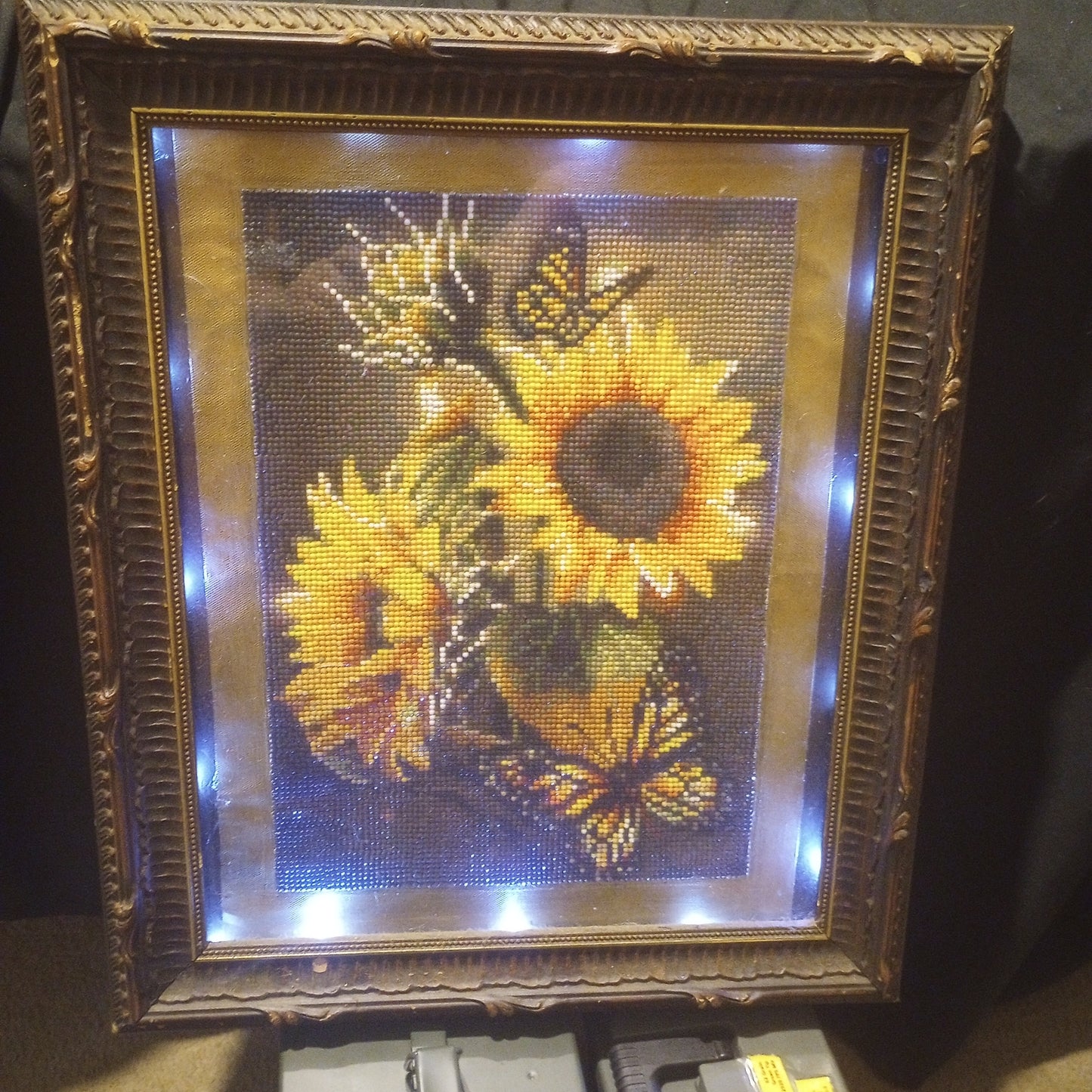 Framed light up wall decor 11x14