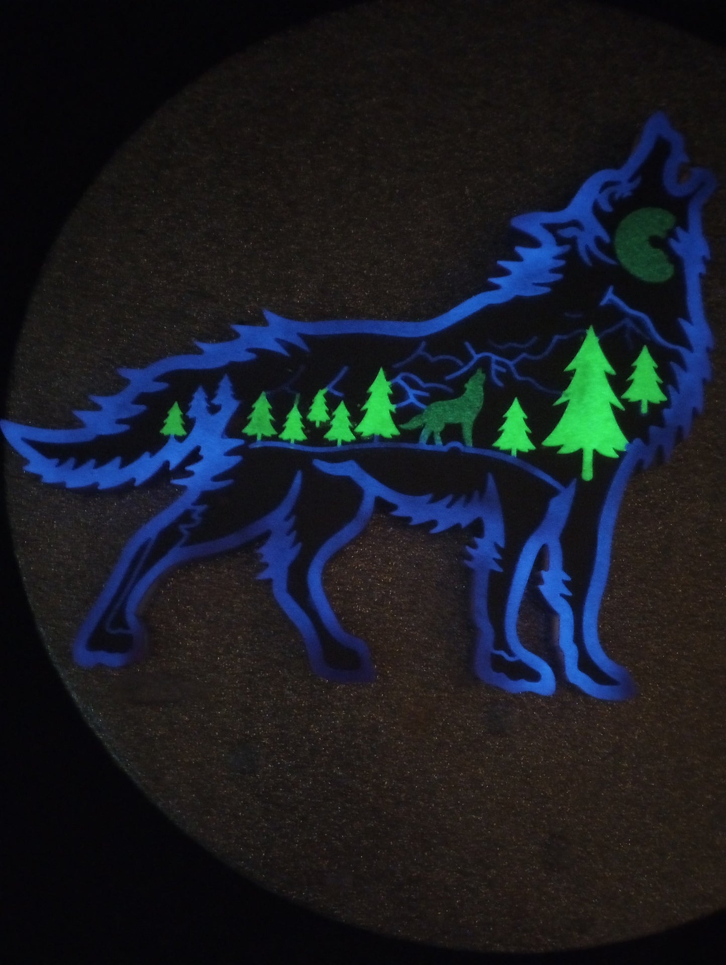 Limited Edition glow in the dark wolf