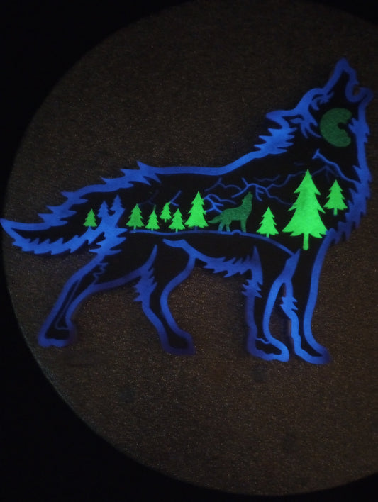 Limited Edition glow in the dark wolf