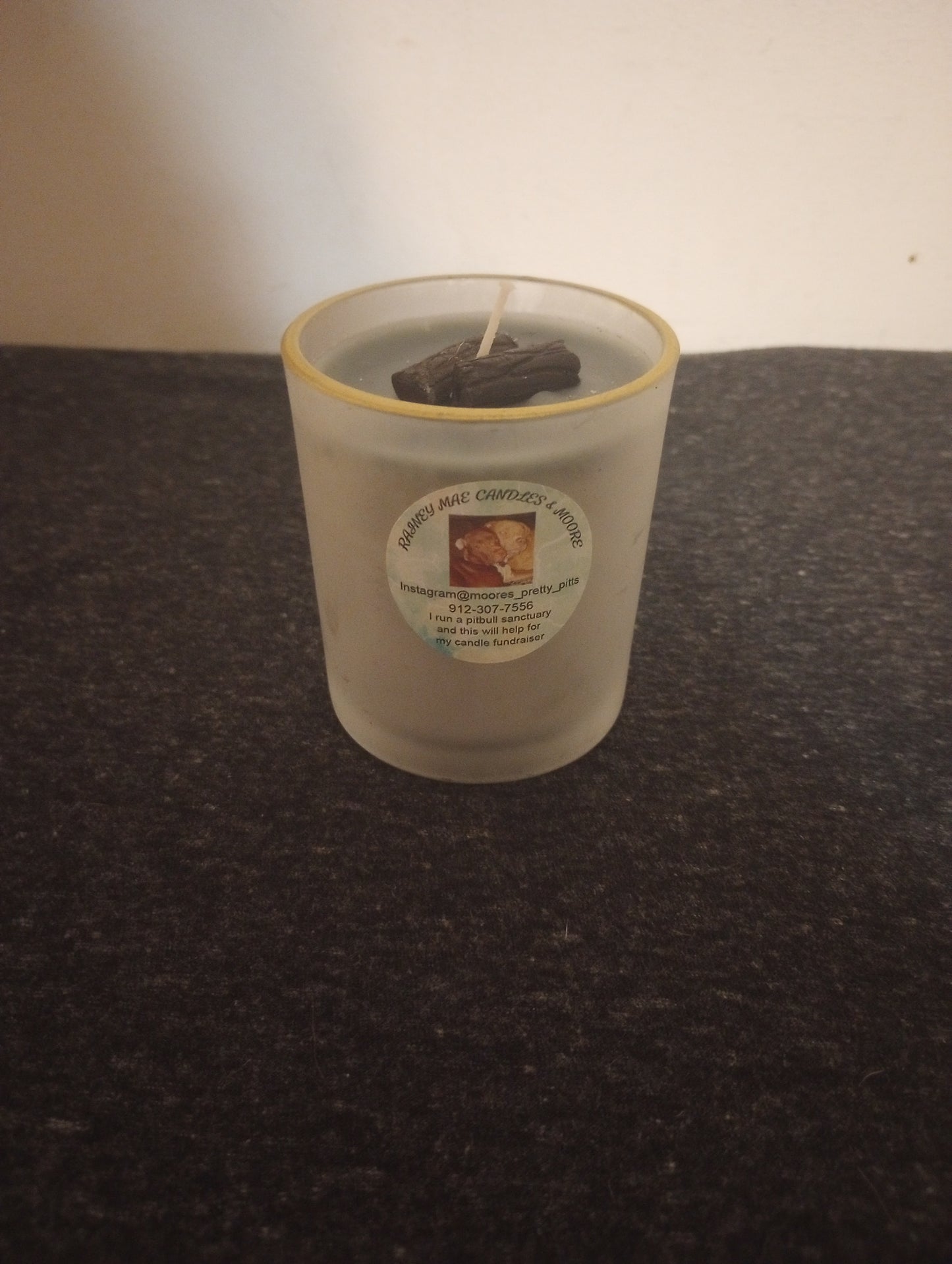 Camp fire candle