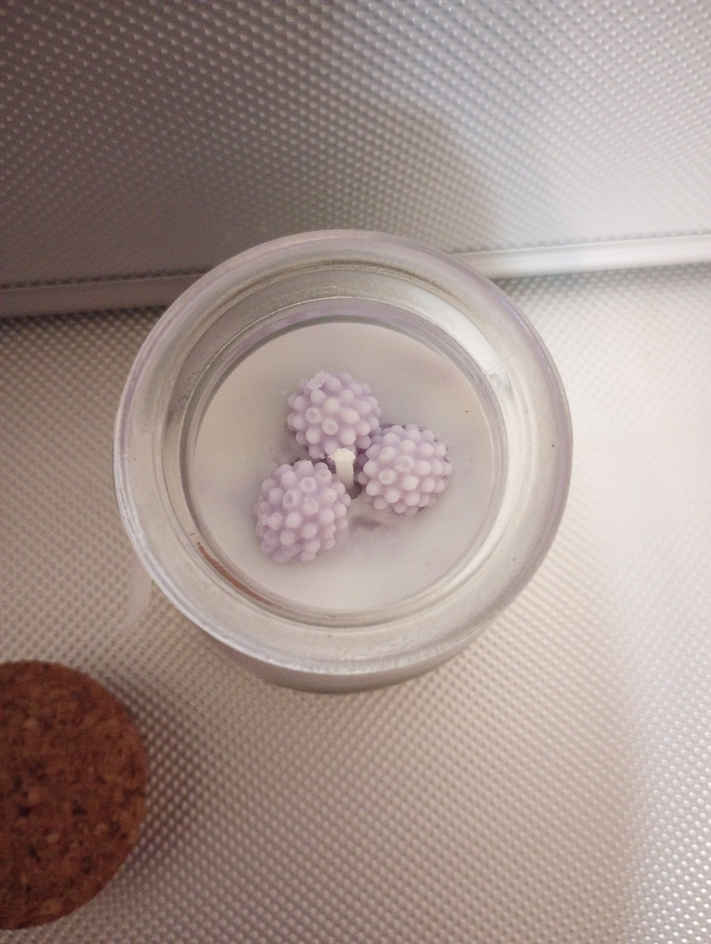 Marble effect candle