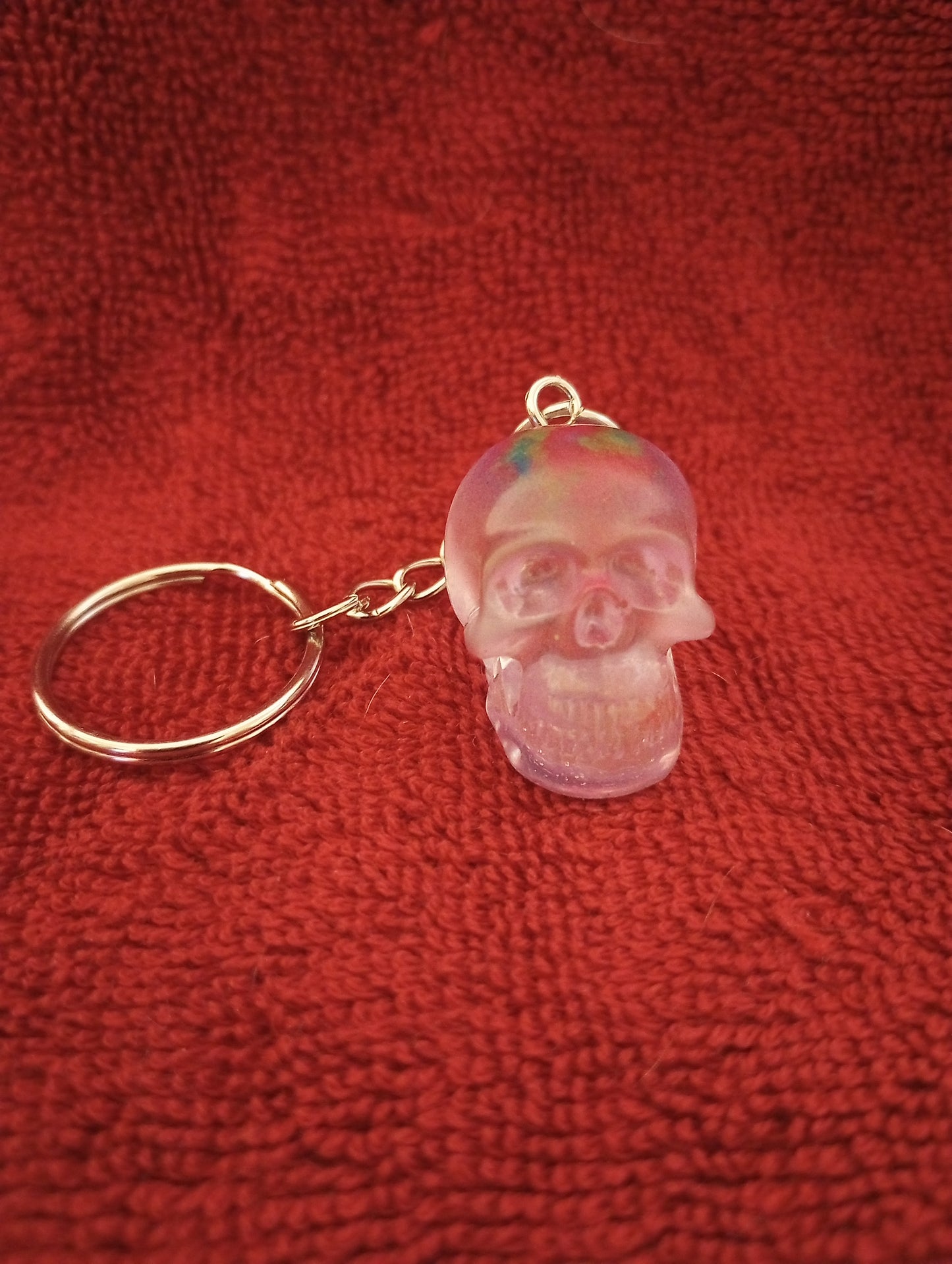 Glow skull key chain