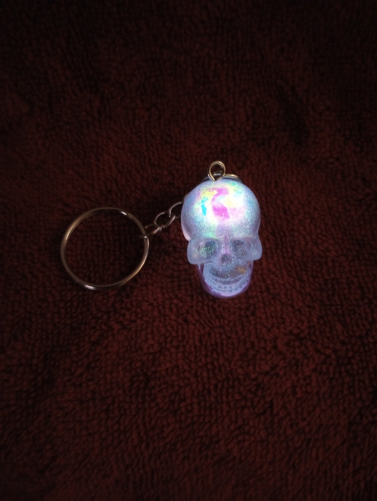 Glow skull key chain